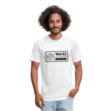 Load image into Gallery viewer, Waves of Grain Woodworks Fitted Tee (Rectangle Logo) - white