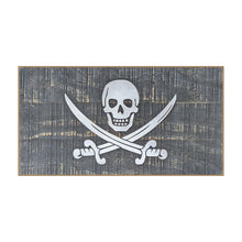 Load image into Gallery viewer, Calico Jack &quot;Jack Rackham&quot; Vintage Wooden Pirate Flag
