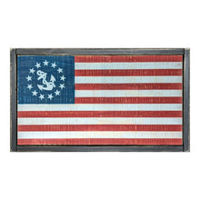 Load image into Gallery viewer, Yacht Ensign Vintage Wooden Flag
