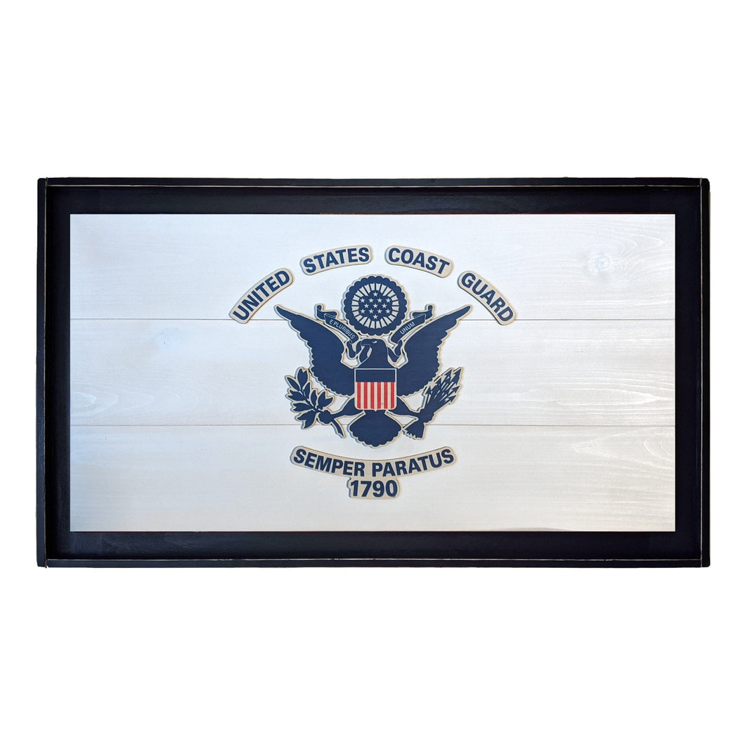 Coast Guard Wooden Flag