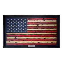 Load image into Gallery viewer, Hand Carved Wooden American Flag

