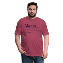 Load image into Gallery viewer, The Maker Tee - heather burgundy