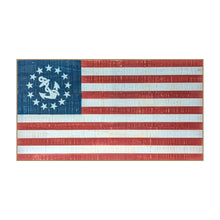 Load image into Gallery viewer, Yacht Ensign Vintage Wooden Flag
