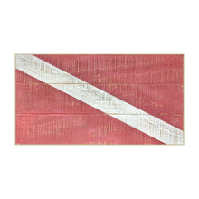 Load image into Gallery viewer, Scuba &quot;Diver Down&quot; Vintage Wooden Flag
