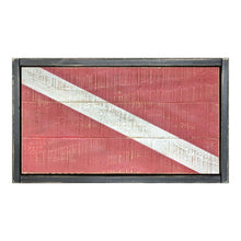 Load image into Gallery viewer, Scuba &quot;Diver Down&quot; Vintage Wooden Flag
