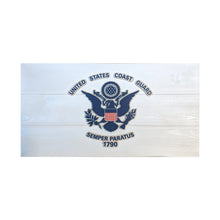 Load image into Gallery viewer, Coast Guard Wooden Flag
