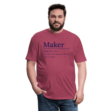 Load image into Gallery viewer, The Maker Tee - heather burgundy
